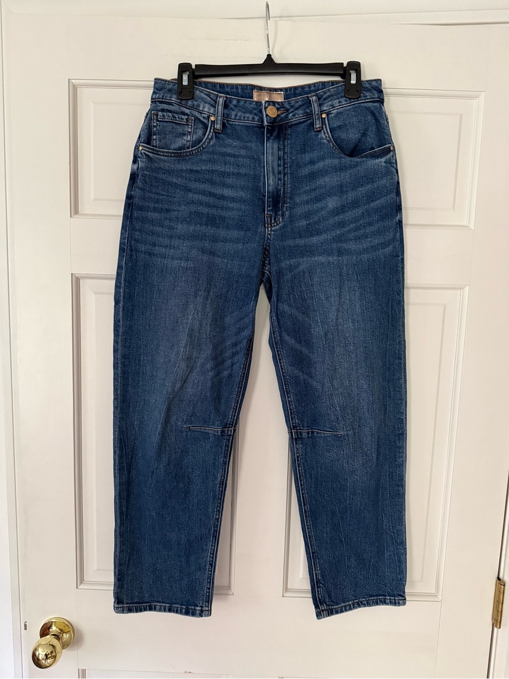 Kut from the Kluth Ashley High Rise Slouchy Barrel Straight Leg